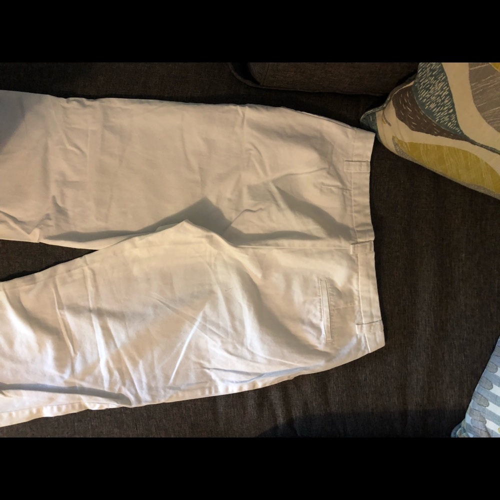 Women’s white straight leg pants
